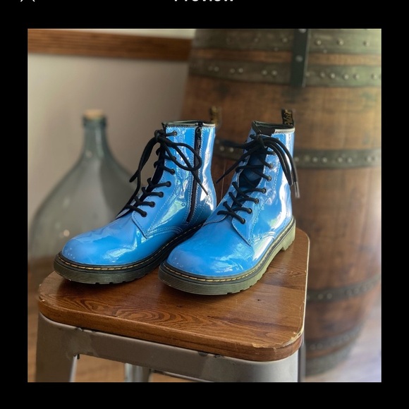 Doc, Dr. Martens 1460Y Sky Blue boots. Size 5 men’s, 6 ladies, EU 37. - Picture 5 of 7